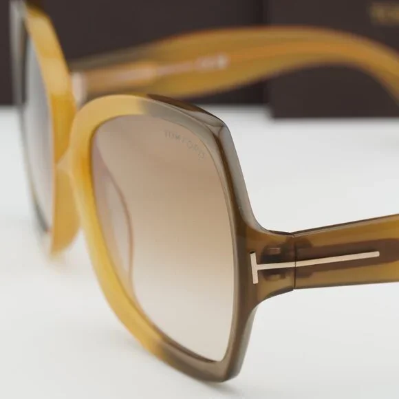 Tom Ford Jerry FT1222 41F Butterfly Sunglasses – Yellow/Brown